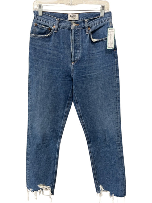 Agolde Size 26 Medium dark wash Cotton Blend Denim High Rise Button Fly Jeans Medium dark wash / 26