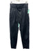 Rag & Bone Size 27 Black Cupro Blend Shiny Front Pleat Belted Tapered Pants Black / 27