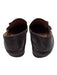 Bally Shoe Size 36 Plum Brown Leather Upper Silver Tone Buckle Slip On Loafers Plum Brown / 36
