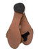 Aquazzura Shoe Size 40 Tan Brown Leather Upper Suede Fringe Slide Flat Sandals Tan Brown / 40