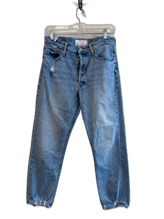 Mother Size 30 Light Wash Cotton High Rise Button Front 5 Pocket Jeans Light Wash / 30