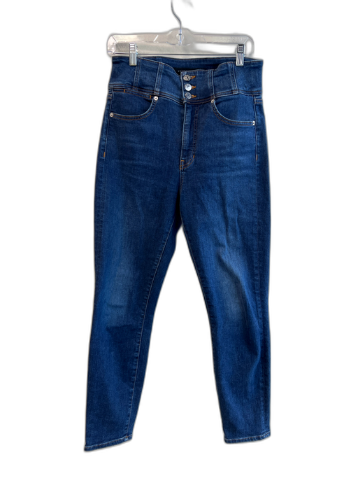 Veronica Beard Size 29 Dark Wash Cotton Blend High Rise Button Detail Jeans Dark Wash / 29
