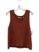 Vince Size S Rust Orange Cotton Ribbed Sleeveless V Neck Tank Sweater Rust Orange / S