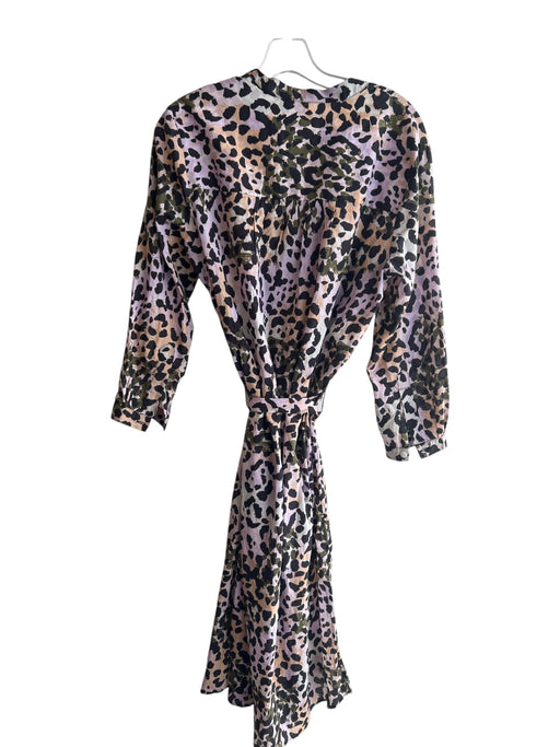 Veronica Beard Size Medium Black, Green & Multi Print Cotton Animal Print Dress Black, Green & Multi Print / Medium