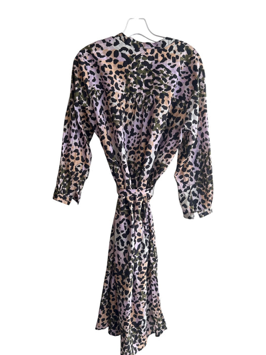 Veronica Beard Size Medium Black, Green & Multi Print Cotton Animal Print Dress Black, Green & Multi Print / Medium