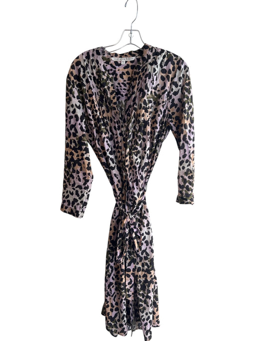 Veronica Beard Size Medium Black, Green & Multi Print Cotton Animal Print Dress Black, Green & Multi Print / Medium