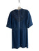 Sea New York Size 8 Dark Blue Denim Baker Pockets Half Sleeve Round Neck Dress Dark Blue / 8