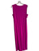 BR Size 6 Fushcia Rayon Blend Side Slit Sleeveless Back Zip Side Tabs Dress Fushcia / 6