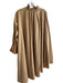 CQ by CQ Size S/M Light Brown Cotton High Low Pockets Pleat Detail Dress Light Brown / S/M