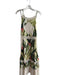 Farm Rio Size Medium Green, White & Multi Viscose Floral Print Lace Accent Dress Green, White & Multi / Medium