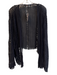 Free People Size XS/S Black Viscose Long Sleeve Cut Out Detail Cardigan Black / XS/S