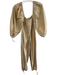 Ulla Johnson Size 6 Khaki Cotton Long Sleeve Off Shoulder Waist tie Jumpsuit Khaki / 6