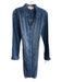 Cloth & Stone Size S Blue Tencel Long Sleeve Abstract Print Collar Dress Blue / S