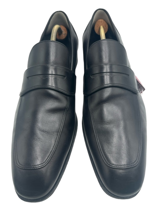 Ferragamo Shoe Size 13 AS IS Black Leather Solid Dress Men's Shoes 13