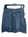 Frame Size 26 Mid Wash Cotton Denim Button Front Above knee Skirt Mid Wash / 26