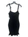 Likely Size 4 Black Polyester Blend Ruffle Hem Below knee Dress Black / 4