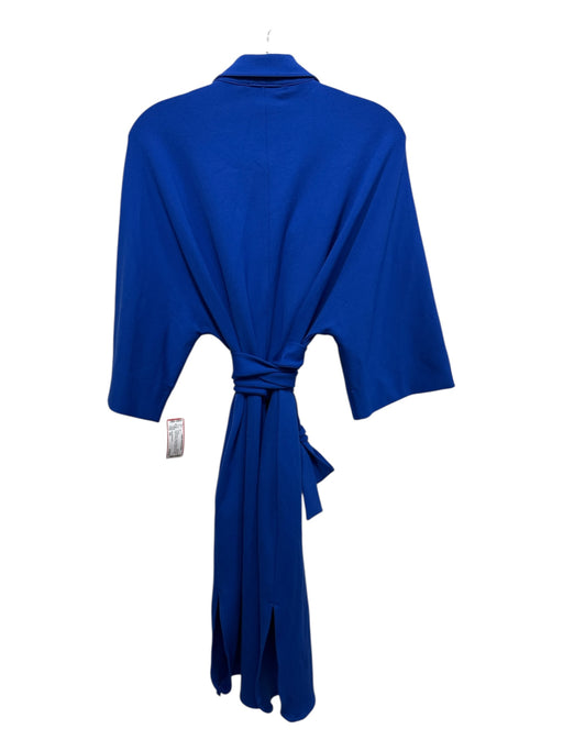 Ann Mashburn Size XS Cobalt Blue Viscose Blend Button Down Flap Pockets Dress Cobalt Blue / XS