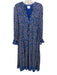 Saylor Size S Blue & Multi Viscose Blend Metallic Thread Floral Dress Blue & Multi / S