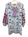 Roller Rabbit Size Small Blue, Purple, Red Cotton Long Sleeve Pocket Dress Blue, Purple, Red / Small