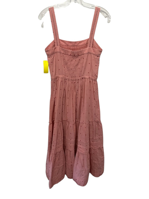 Roller Rabbit Size Small Pink & Red Cotton Sleeveless Swiss Dot Dress Pink & Red / Small
