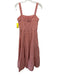 Roller Rabbit Size Small Pink & Red Cotton Sleeveless Swiss Dot Dress Pink & Red / Small