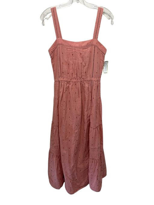 Roller Rabbit Size Small Pink & Red Cotton Sleeveless Swiss Dot Dress Pink & Red / Small