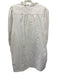 Pomander Place Size XXL White Cotton Blend Long Sleeve Quarter Button Dress White / XXL
