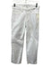 Good American Size 4/27 White Cotton Denim High Rise Raw Hem 5 Pocket Jeans White / 4/27
