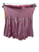 Queen of Sparkles Size L/XL Pink Polyester Blend Smocked Short Sleeve Short Set Pink / L/XL