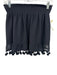 Ramy Brook Size Small Black Polyester Smocked Waist Band Textured Pom Pom Skirt Black / Small