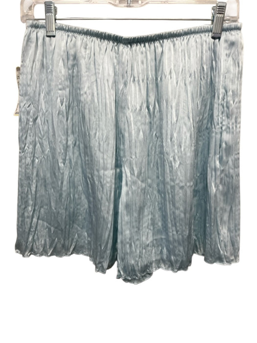 Vince Size Small Light Blue Polyester Elastic Waist Pleated Shorts Light Blue / Small
