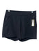 Athleta Size 6 Black Polyester Elastic Waist Zip Pockets Shorts Black / 6