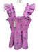 J. Marie Size XS Pink, Blue, White Polyester Ruffle Cap Sleeve Cheetahs Top Pink, Blue, White / XS