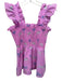 J. Marie Size XS Pink, Blue, White Polyester Ruffle Cap Sleeve Cheetahs Top Pink, Blue, White / XS