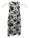A.L.C. Size 4 Black, Brown, Purple Silk Sleeveless Floral Ruffle Tie Neck Top Black, Brown, Purple / 4