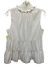 Amanda Uprichard Size Medium White Polyester Sleeveless Tiered Top White / Medium