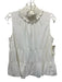 Amanda Uprichard Size Medium White Polyester Sleeveless Tiered Top White / Medium