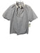 A Shirt Thing Size Small Brown & White Cotton Short Sleeve Striped Lace Trim Top Brown & White / Small