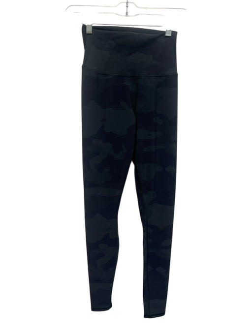 Alo Size XS Green & Black No Fabric Tag Wide Waist Band Camo High Rise Leggings Green & Black / XS