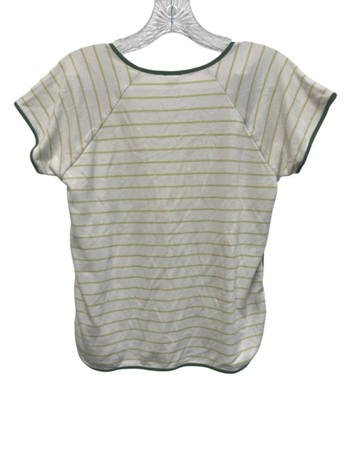 Lake Size S Green & White Pima Cotton Short Sleeve Horizontal Stripe Pant Set Green & White / S
