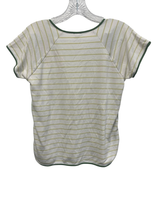 Lake Size S Green & White Pima Cotton Short Sleeve Horizontal Stripe Pant Set Green & White / S