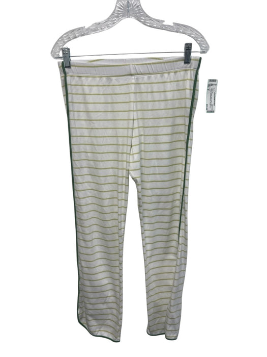 Lake Size S Green & White Pima Cotton Short Sleeve Horizontal Stripe Pant Set Green & White / S