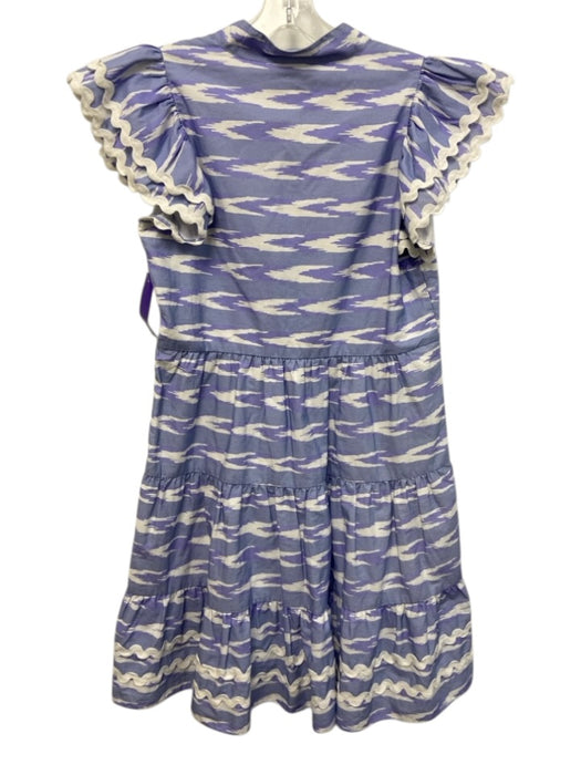 Sail to Sable x Style Charade Size XS Periwinkle Blue & White Cotton Dress Periwinkle Blue & White / XS