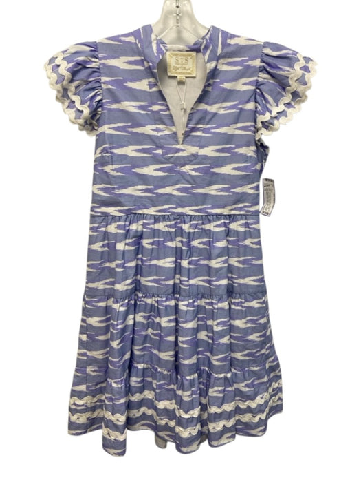 Sail to Sable x Style Charade Size XS Periwinkle Blue & White Cotton Dress Periwinkle Blue & White / XS
