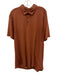 Lululemon Size Est XL Orange Synthetic Solid Polo Athleisure Men's Short Sleeve Orange / Est XL
