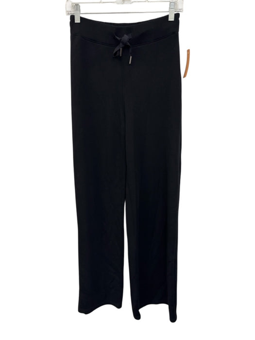 Spanx Size S Black Elastic Drawstring Waist Wide Leg Tall Pants Black / S