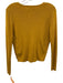 Scotch & Soda Size XS Mustard Yellow Viscose & Acrylic Rib Knit Cardigan Mustard Yellow / XS