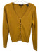 Scotch & Soda Size XS Mustard Yellow Viscose & Acrylic Rib Knit Cardigan Mustard Yellow / XS
