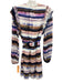 Marie Oliver Size XS Blue, Pink, Brown Silk Long puff sleeve Tie Dye Mini Dress Blue, Pink, Brown / XS