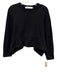 Proenza Schouler White Label Size S Black Cotton Long Sleeve Flare Hem Sweater Black / S